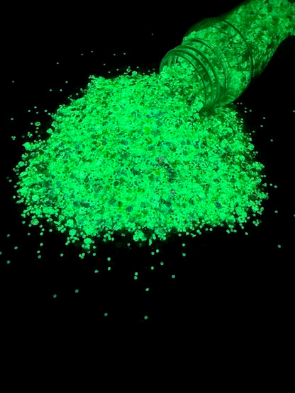 Mojito Mama- Green Color Shift Glow Glitter 3-8