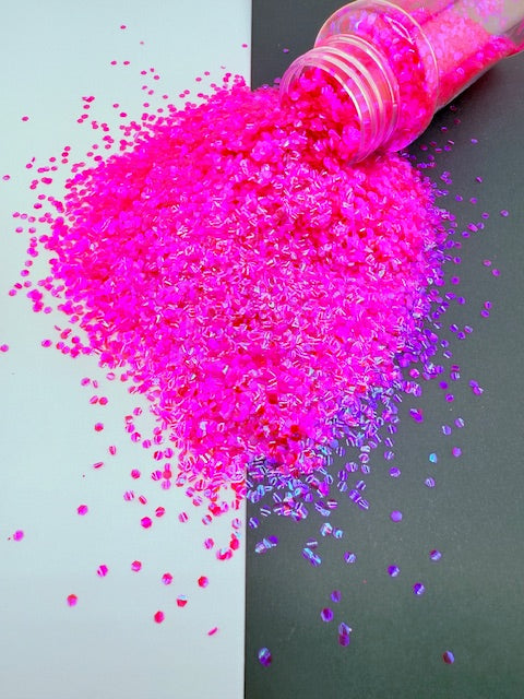 Bubble Glitter 23- Chunky Iridescent Pink Purple 12-8