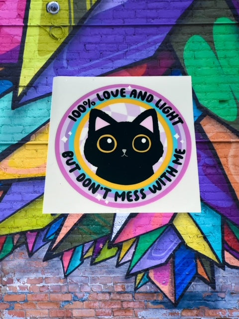 9. Love and Light Decal