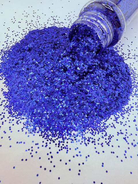 Holo Tide- Mini Chunky Royal Blue Holographic Glitter 9-9