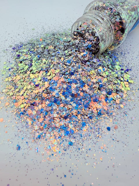 Party Monster - Blue Teal Color Shift Chunky Mixed Glitter 9-1
