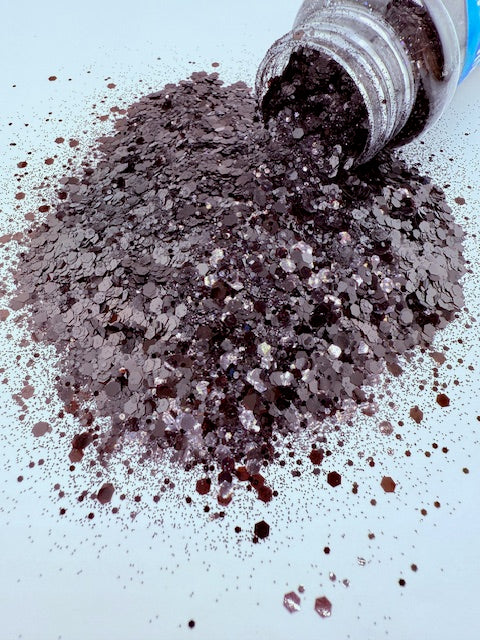 Twilight Curse- Pitch Black Chunky Mixed Glitter 7-2