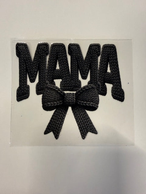 14. Mama Bow Embroidered Decal