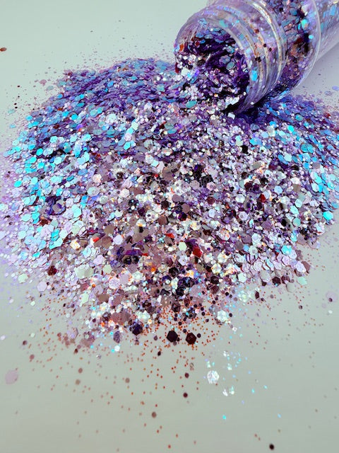 Lavender Frost- High Sparkle Purple Chunky Mixed Glitter 5-4