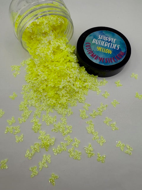 Sparkle Butterflies- YELLOW 9-6