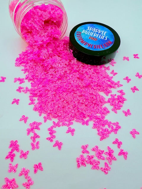 Sparkle Butterflies- PINK 9-1