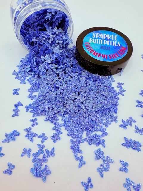Sparkle Butterflies- BLUE 9-1