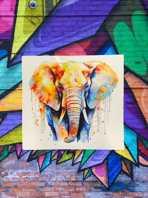 555. Elephant Decal