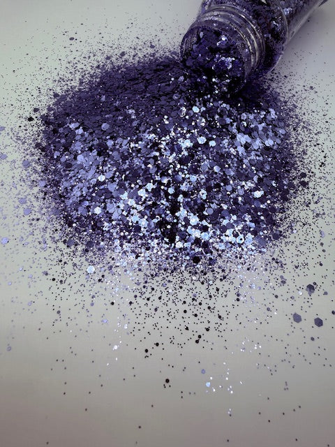 Yachty- Slate Blue Chunky Mixed Glitter 5-1