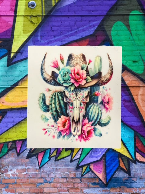 131. Western Skull Decal