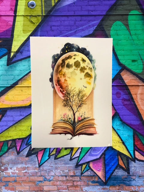 12. Lunar Book Decal