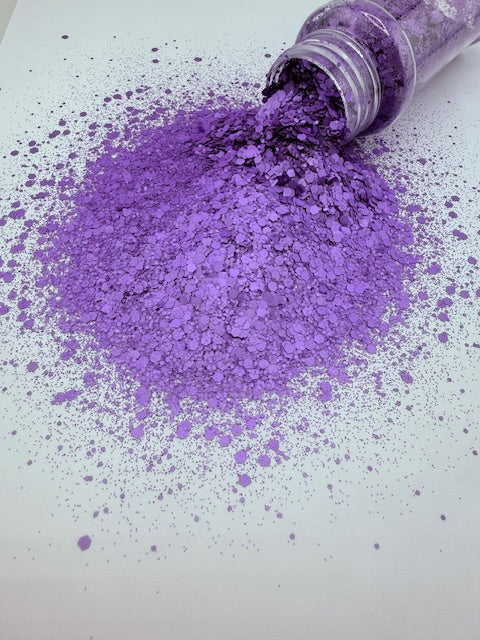 Amethyst Alloy- Purple Flat Metallic Chunky Mixed Glitter 13-6