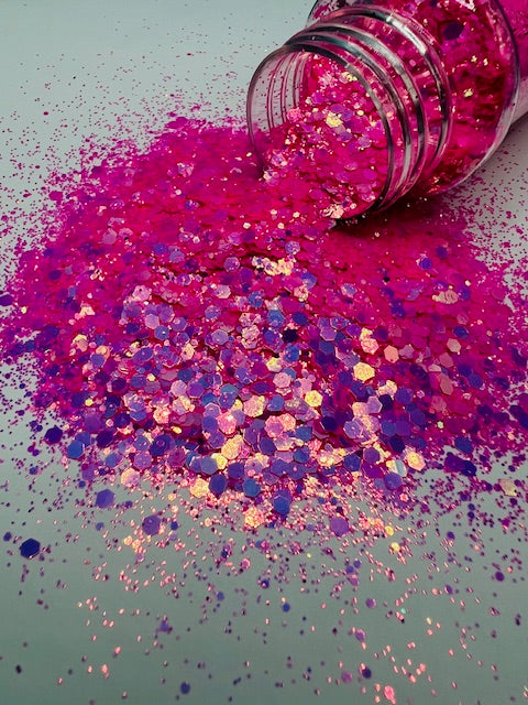 Halsey- Mixed Pink Reflective Glitter 2-5