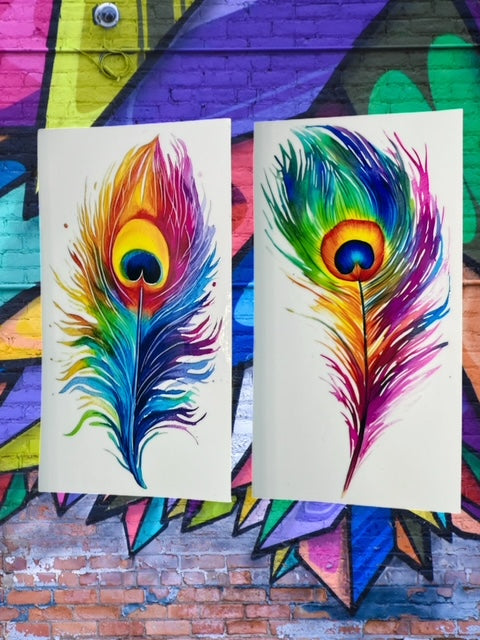 43. Peacock Feather Decal Bundle
