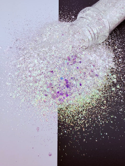 Moonchild- Textured Color Shift Purple White Glitter 13-6