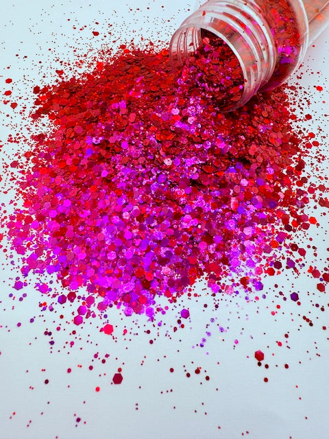 Love Story- Chunky Mixed Pink Purple Color Shift Glitter 1-10