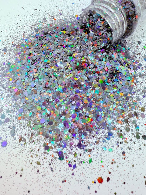Smokeshow - Holographic Gray Glitter 2-5