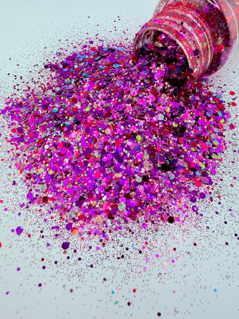 Wild Orchid - Pink and Purple Textured Custom Mixed Glitter 2-5