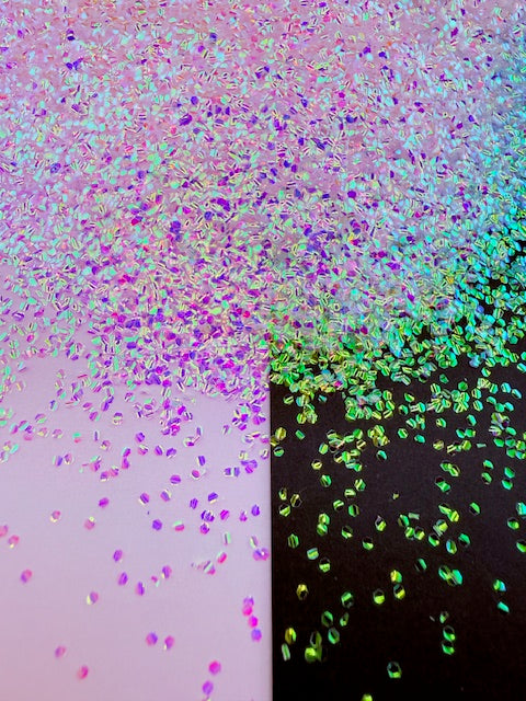 Bubble Glitter 25- Iridescent Mini Chunky Color Shift Glitter 13-9