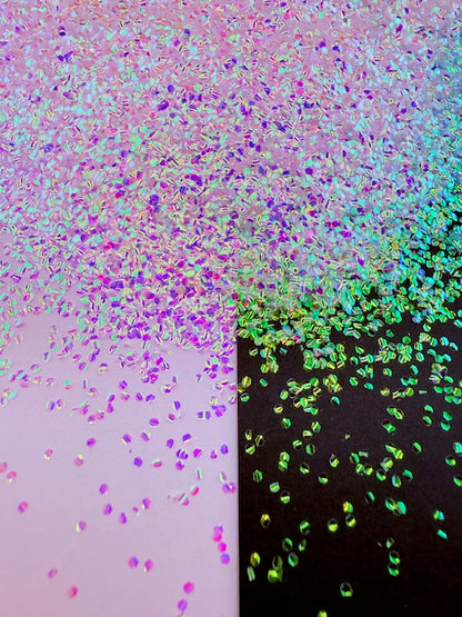 Bubble Glitter 25- Iridescent Mini Chunky Color Shift Glitter 13-9