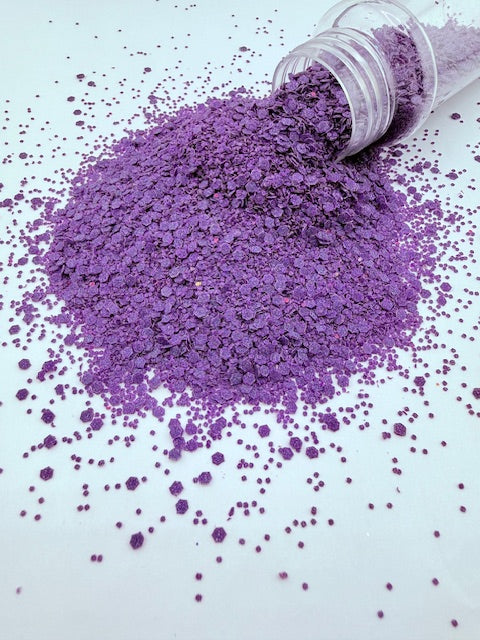 Dark Grape- Deep Purple Pearl Shimmer Glow Glitter 13-3