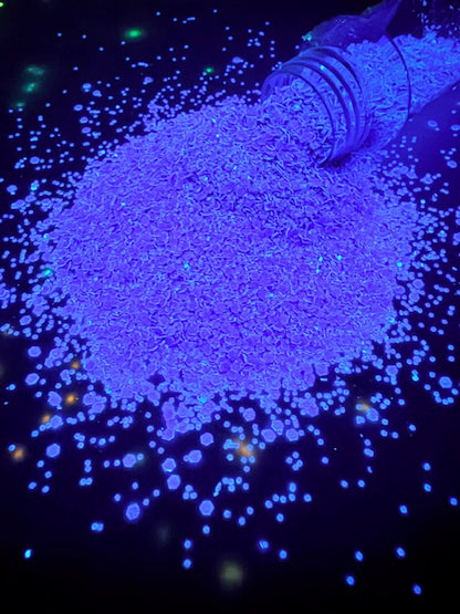 Dark Grape- Deep Purple Pearl Shimmer Glow Glitter 13-3