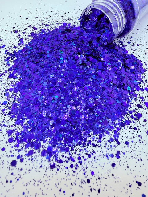 Waves of Wonder- Blue Green Color Shift Chunky Mixed Glitter 3-3