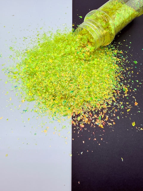 Sunstone- XL Iridescent Yellow Crushed Glass Glitter 13-3