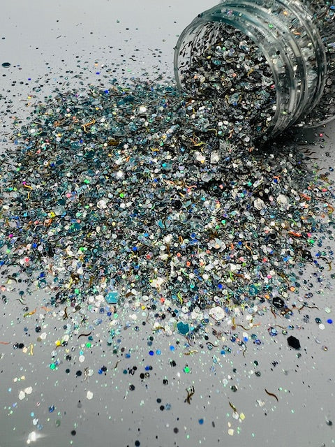 Cosmic - Custom Mixed Mirrored Chrome Holographic Glitter 3-10