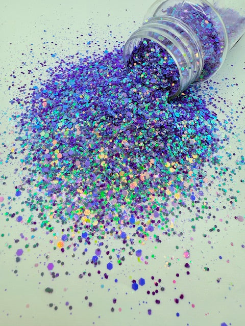 Willy Nilly- Custom Mixed Purple Color Shift Glitter 3-1