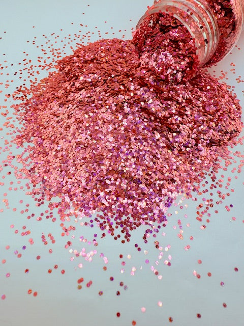 Kamikaze 2- Rose Gold Holographic Mini Chunky Glitter 10-5