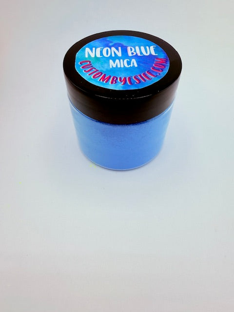 Neon blue Mica Powder