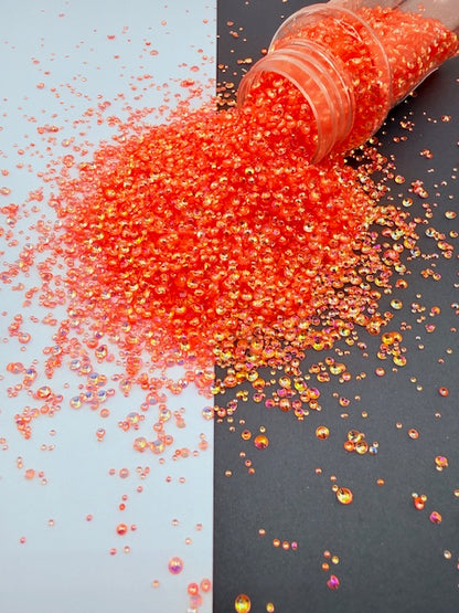 3D Pearl Glitter 22- Coral Iridescent Color Shift 13-2