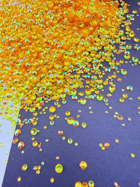 3D Pearl Glitter 21- Yellow Iridescent Color Shift 13-1