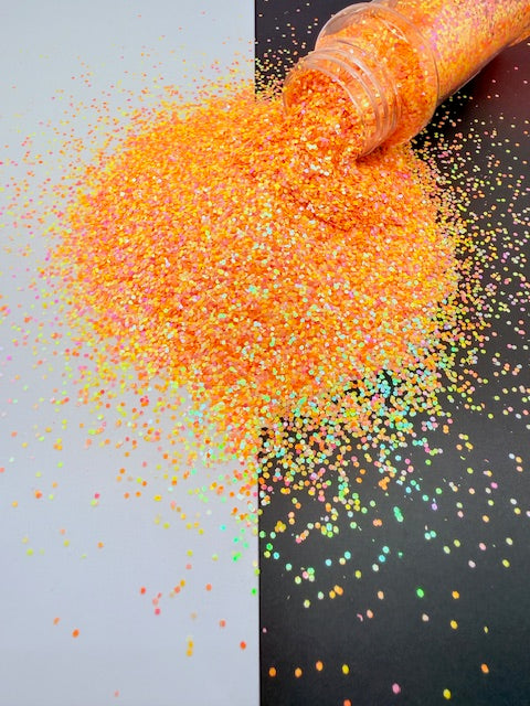 Mango Summer 2- Orange Pink Yellow Mosaic Mini Chunky Mixed Glitter 13-2