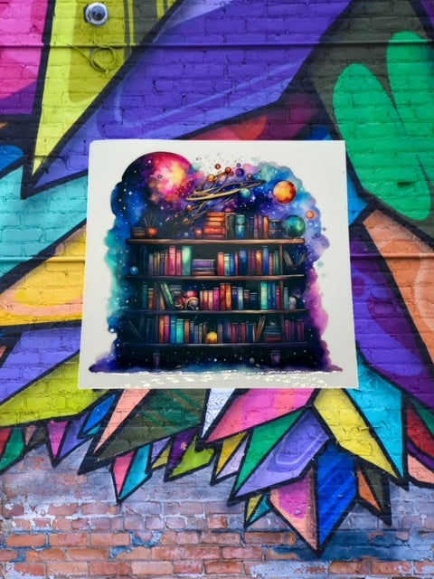 33. Space Library Decal