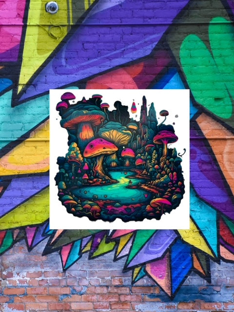 27. Mushroom Valley Decal