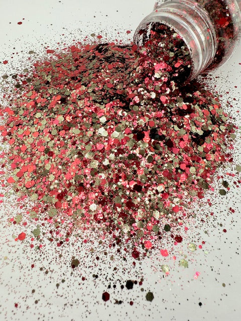Dark Art- Garnet Chrome Custom Mixed Chunky Glitter 2-8