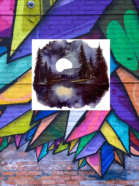 130. Night Scene Decal