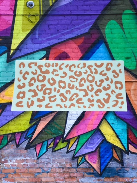 201. Orange Leopard UVDTF