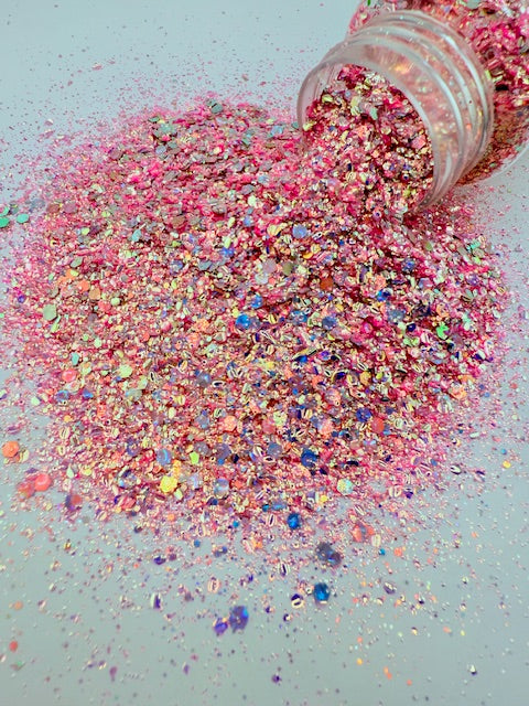 Jesse Pinkman- Pink Chunky Mixed Bubble Glitter 10-7