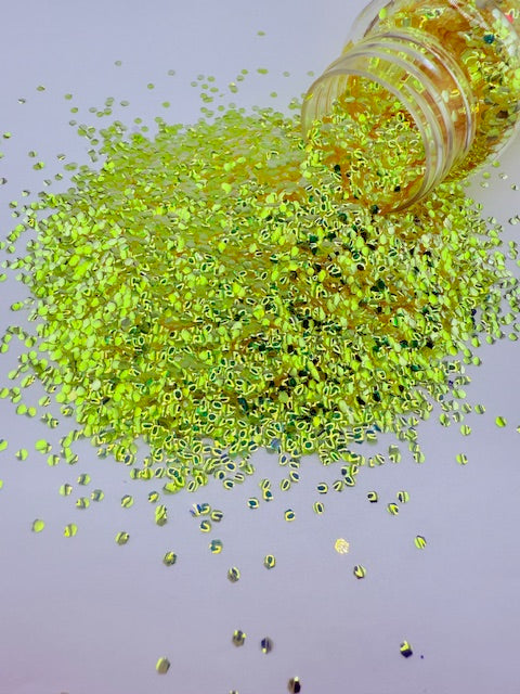 Bubble Glitter 16- Yellow Chunky Mixed Glitter 10-7