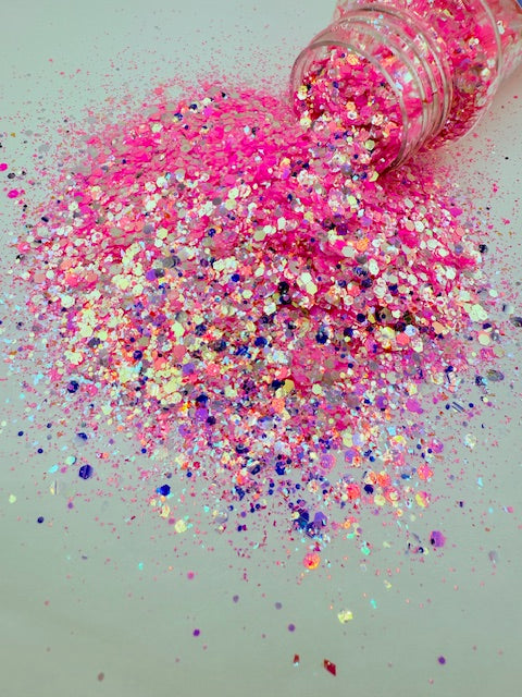 The CEO- Pink Mirror Custom Mixed Chunky Glitter 3-2