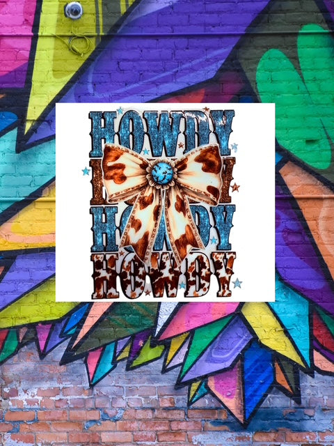 240. Howdy x4 Decal