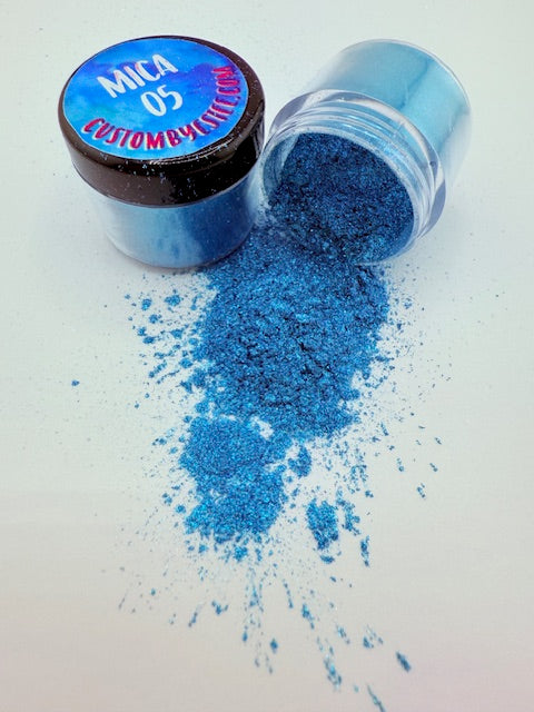 Mica 05- Blue Shimmer 10-7