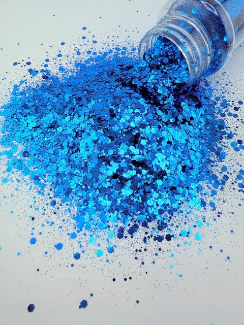 Blue Razz - Mixed Blue Glitter 1-4