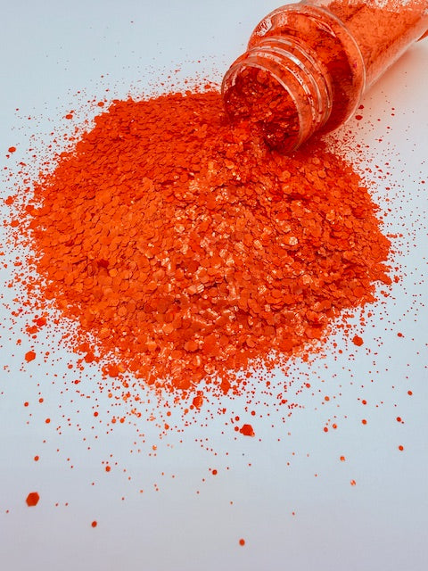 Citrus Cutie- Holographic Orange Chunky Mixed Glitter 14-4