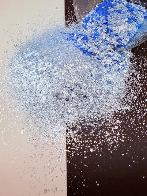 Moonfrost- Icey Blue Textured Chunky Mixed Glitter 14-5