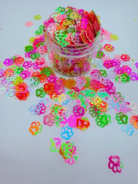 Multicolor Pawprints 2-8