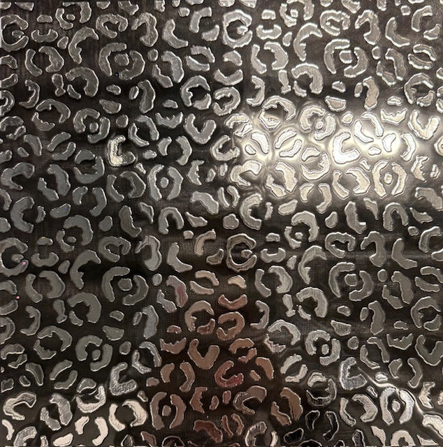 B24. ELEMENT SHEET- Silver Metallic Leopard Print